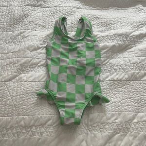 NEW! Green Checked Swimsuit